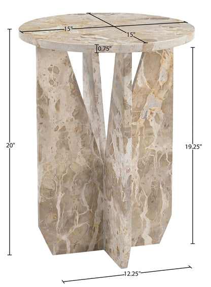 Alba - Genuine Marble End / Side Table