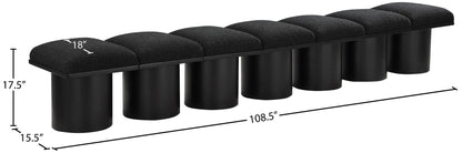 Pavilion - 7 Piece Modular Bench With Black Base