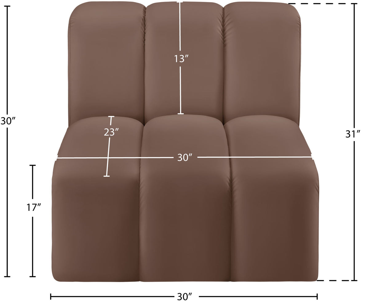 Arc - Faux Leather Straight Chair