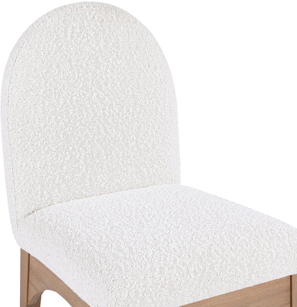 Waldorf - Boucle Dining Side Chair With Natural Legs