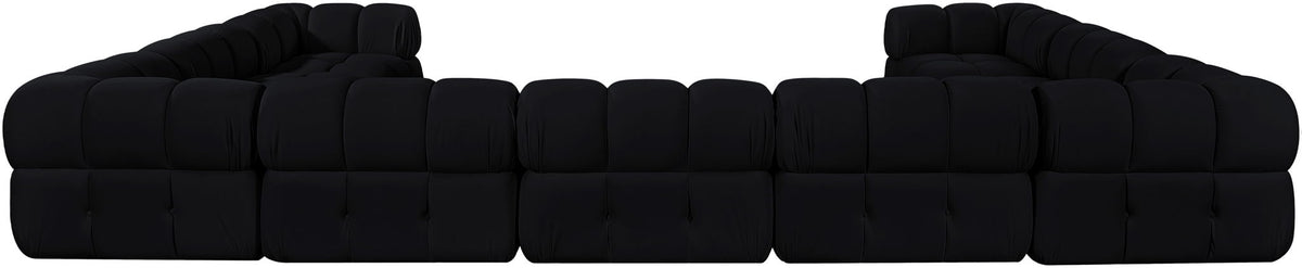 Orin - Velvet Performance Fabric Upholstered 9 Piece Sectional