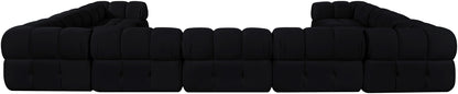 Orin - Velvet Performance Fabric Upholstered 9 Piece Sectional