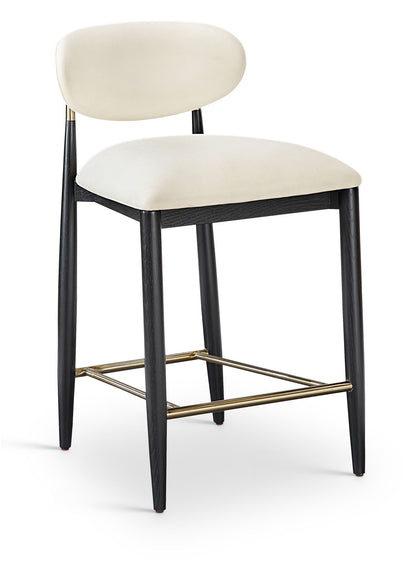 Riccio - Stool - Black And Gold Frame