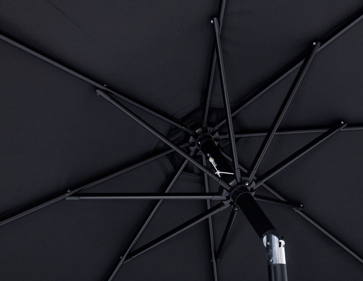 Fiji - Aluminum Patio Umbrella With Round Black Base
