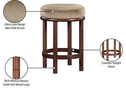 Monette - Counter Stool With Brown Base