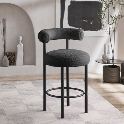 Bordeaux - Stool With Black Legs (Set of 2)