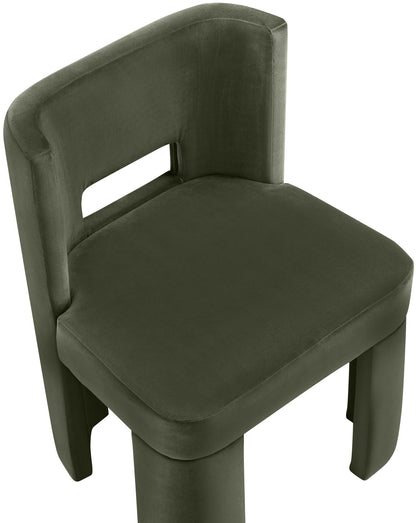 Zuno - Velvet Performance Fabric Upholstered Dining Chair (Set of 2)