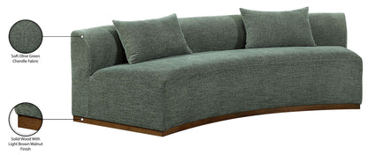 Avanti - 104" Chenille Fabric Upholstered Sofa