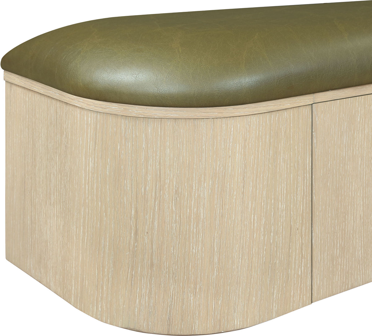 Velden - Upholstered Storage Bench With Stained Natural Base