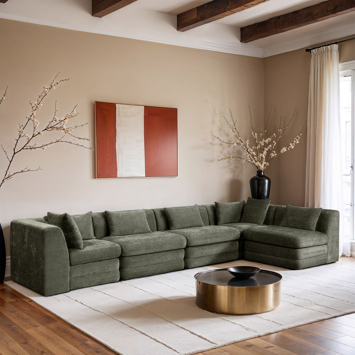 Stellar - 5 Piece Upholstered Modular Sectional