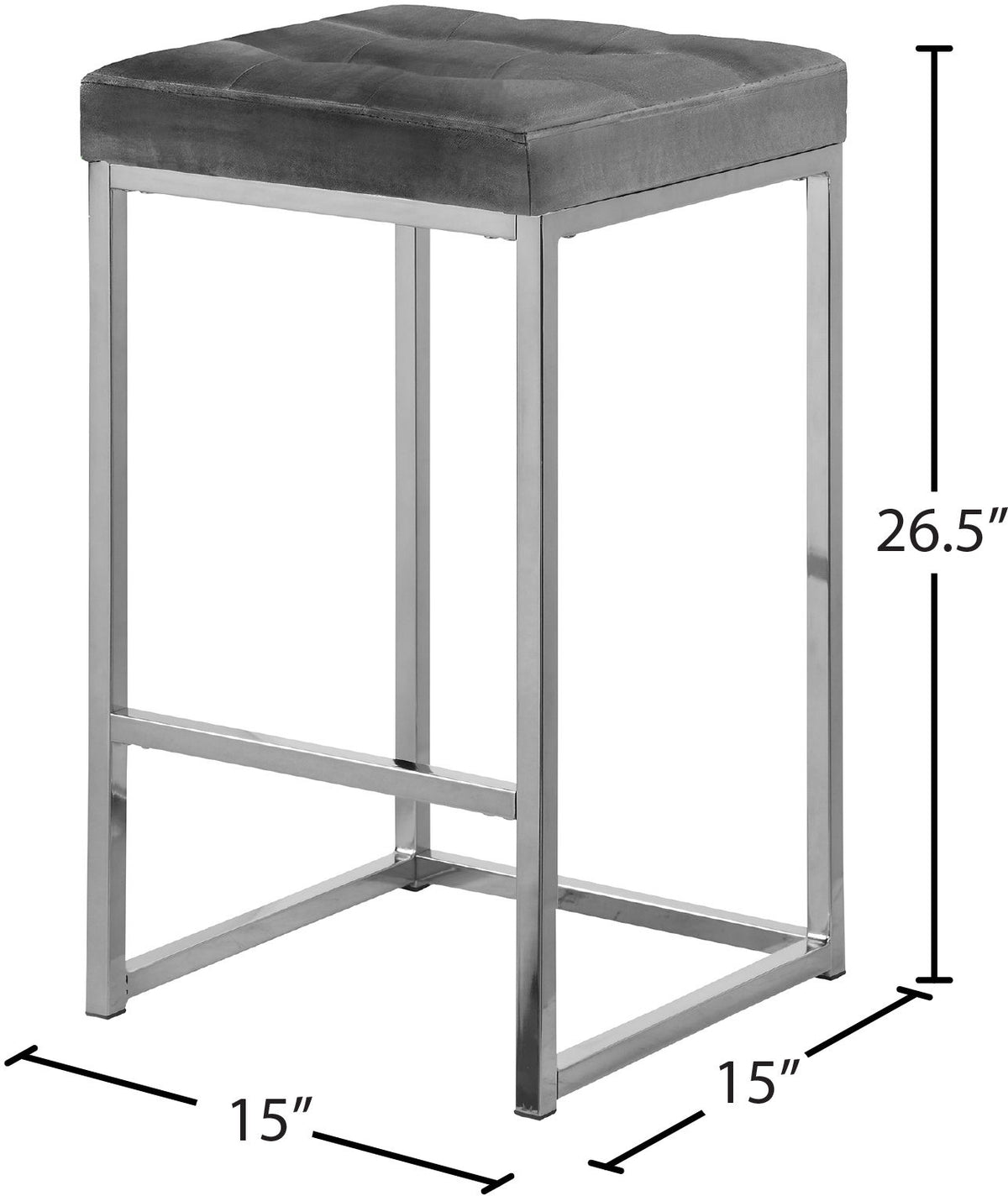 Nicola - Velvet Stool (Set of 2)
