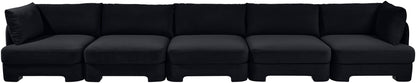 Hammond - Velvet Performance Fabric Upholstered 5 Piece Sofa
