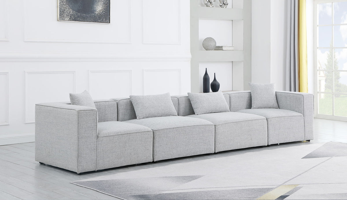 Cube - Linen Modular 4 Seat Sofa