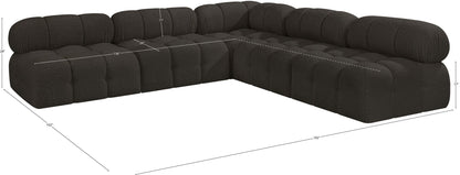 Ames - 5 Piece Fabric Modular Corner Sectional
