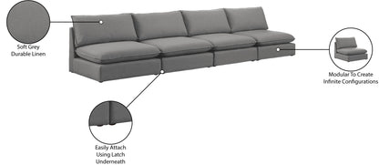 Mackenzie - Modular Sofa Armless - 4 Seats