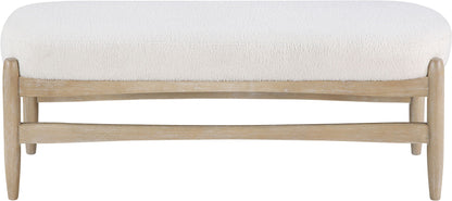 Briar - Faux Sheepskin Upholstered Bench