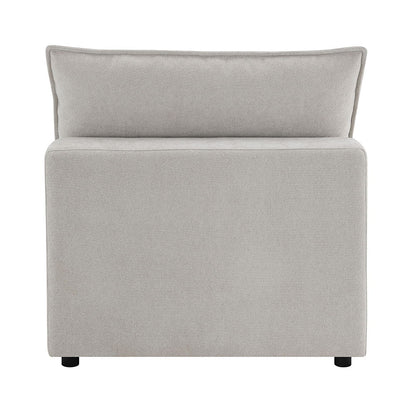 Marisa - Modular Armless Chair - Beige Boucle