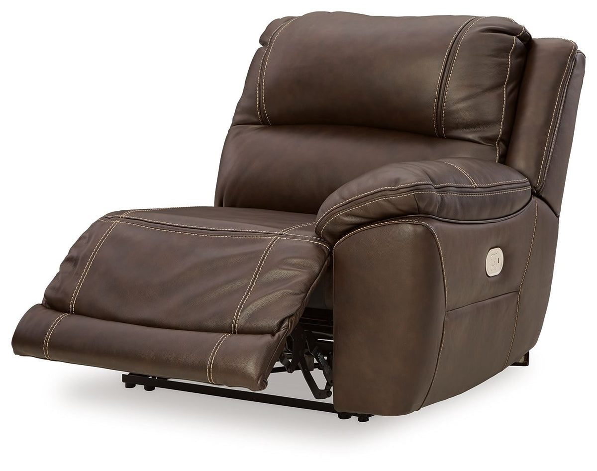 Dunleith - 9-Piece Power Reclining Sectional - Chocolate