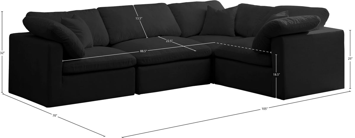 Plush - 4 Piece Modular Sectional