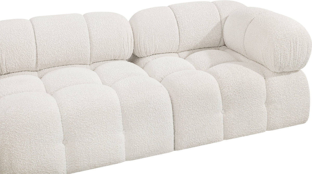 Ames - 7 Piece Boucle Fabric Modular L-Shaped Sectional