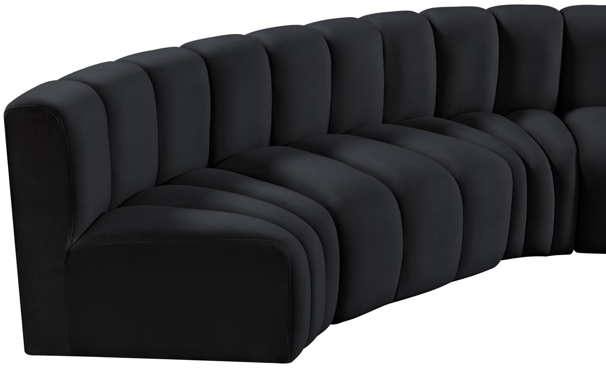 Arc - Velvet 6 Piece Modular Sofa