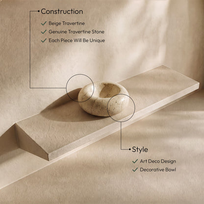 Bellamare - Genuine Marble Decorative Bowl