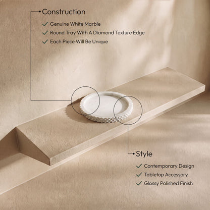 Russell - Genuine Marble Tray