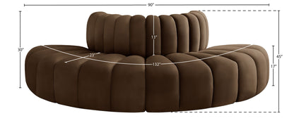 Arc - Velvet 4 Piece Modular Sofa