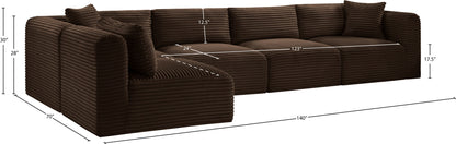 Shaggy - 5 Piece Modular Sectional