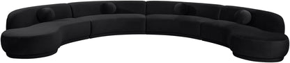 Avra - 189" Velvet Performance Fabric Upholstered Sectional