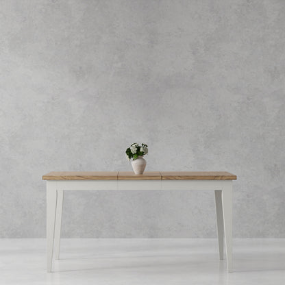 Americana Modern Dining - Rectangular Dining Table With Extensions - Cotton