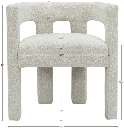 Athena - Boucle Fabric Dining Chair