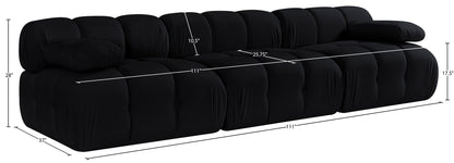 Orin - Velvet 3 Piece Modular Sofa