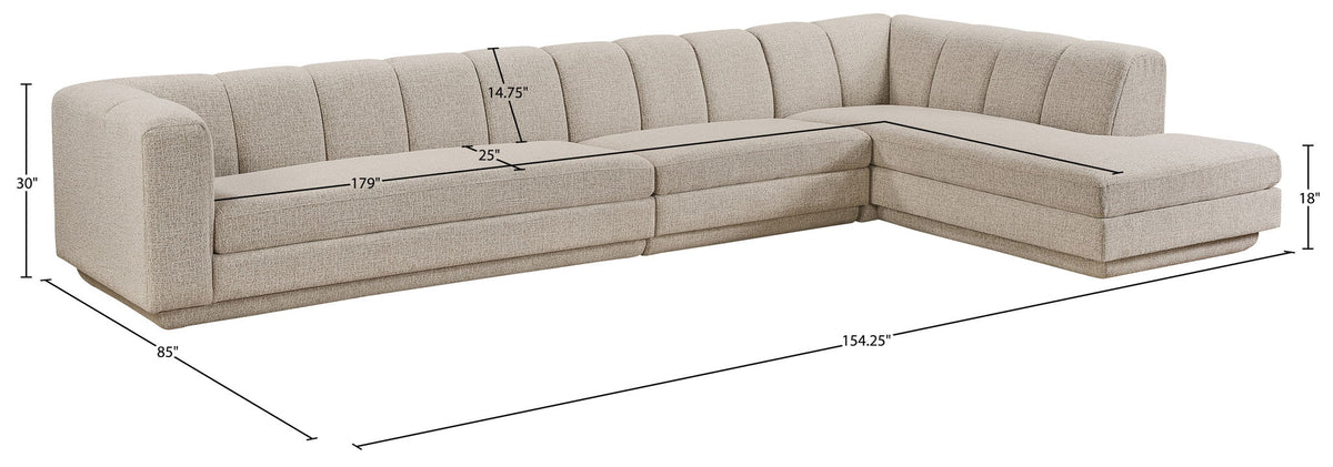 Modari - Sectional - Beige
