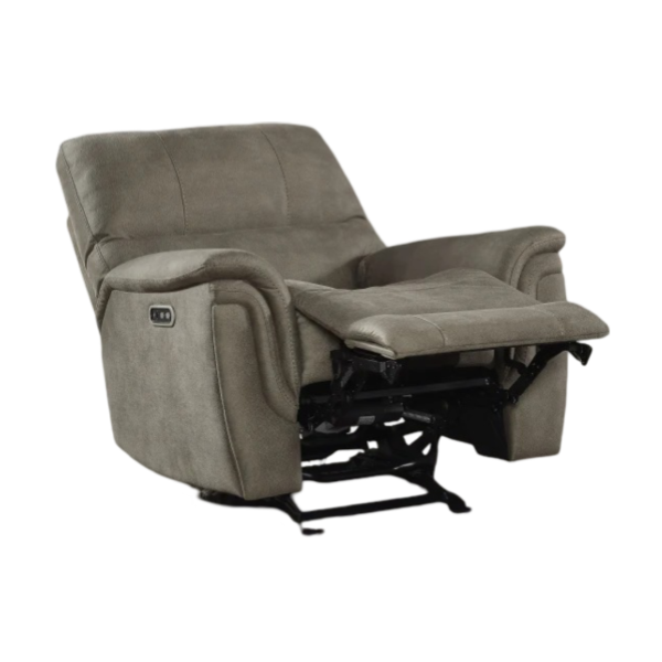 BARCALOUNGER FABRIC POWER GLIDER RECLINER WITH POWER HEADREST