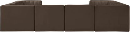 Rummi - Velvet Performance Fabric Upholstered Modular Sectional