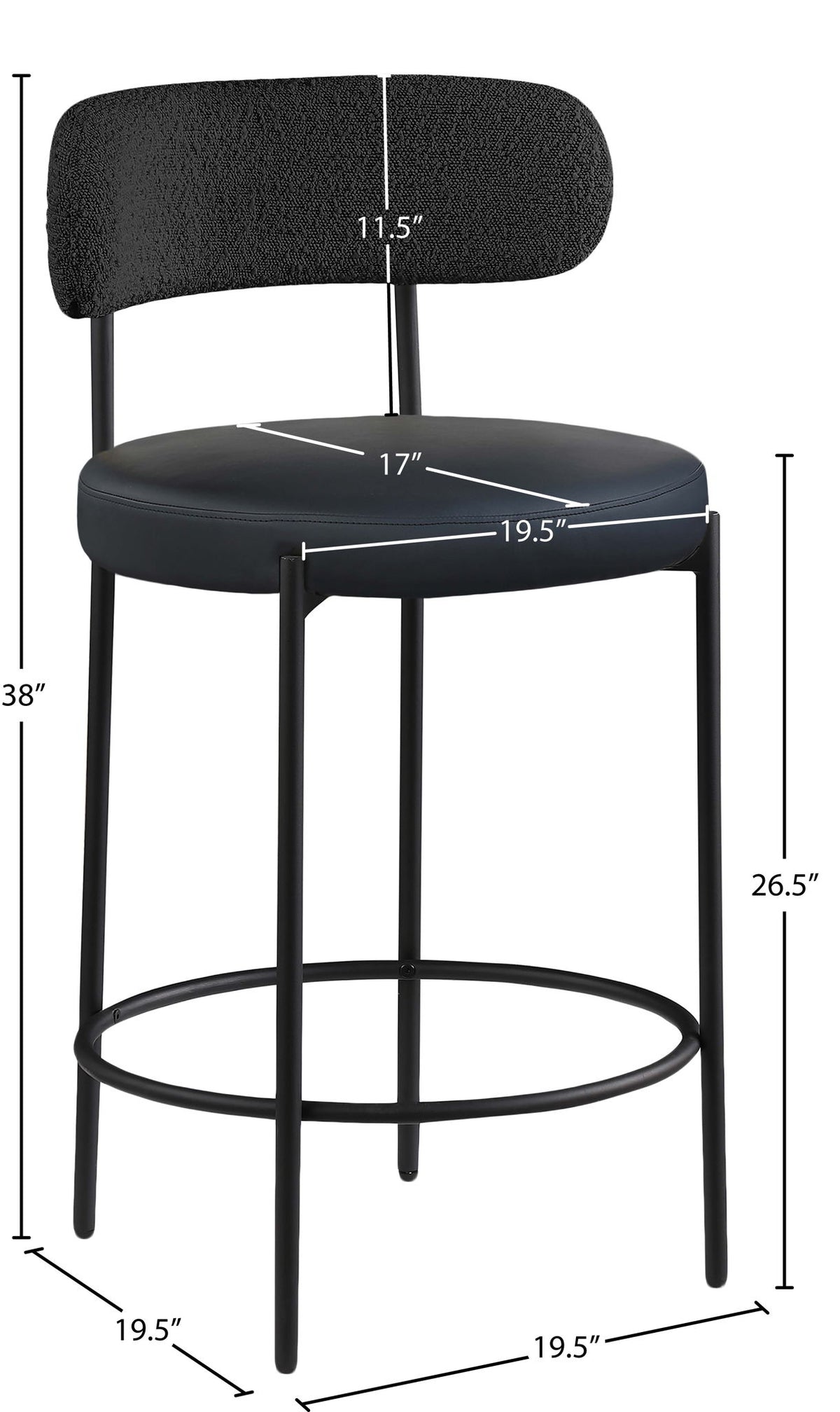 Beacon - Faux Leather Stool (Set of 2)
