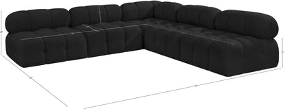 Ames - 5 Piece Fabric Modular Corner Sectional