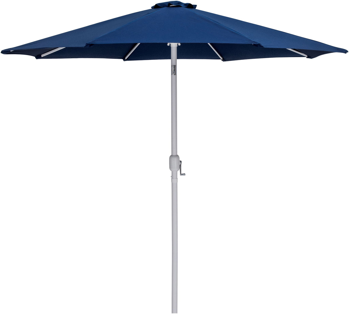 Fiji - Aluminum Patio Umbrella With Round Black And White Base