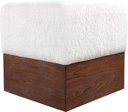 Havre - Ottoman / Stool With Brown Base