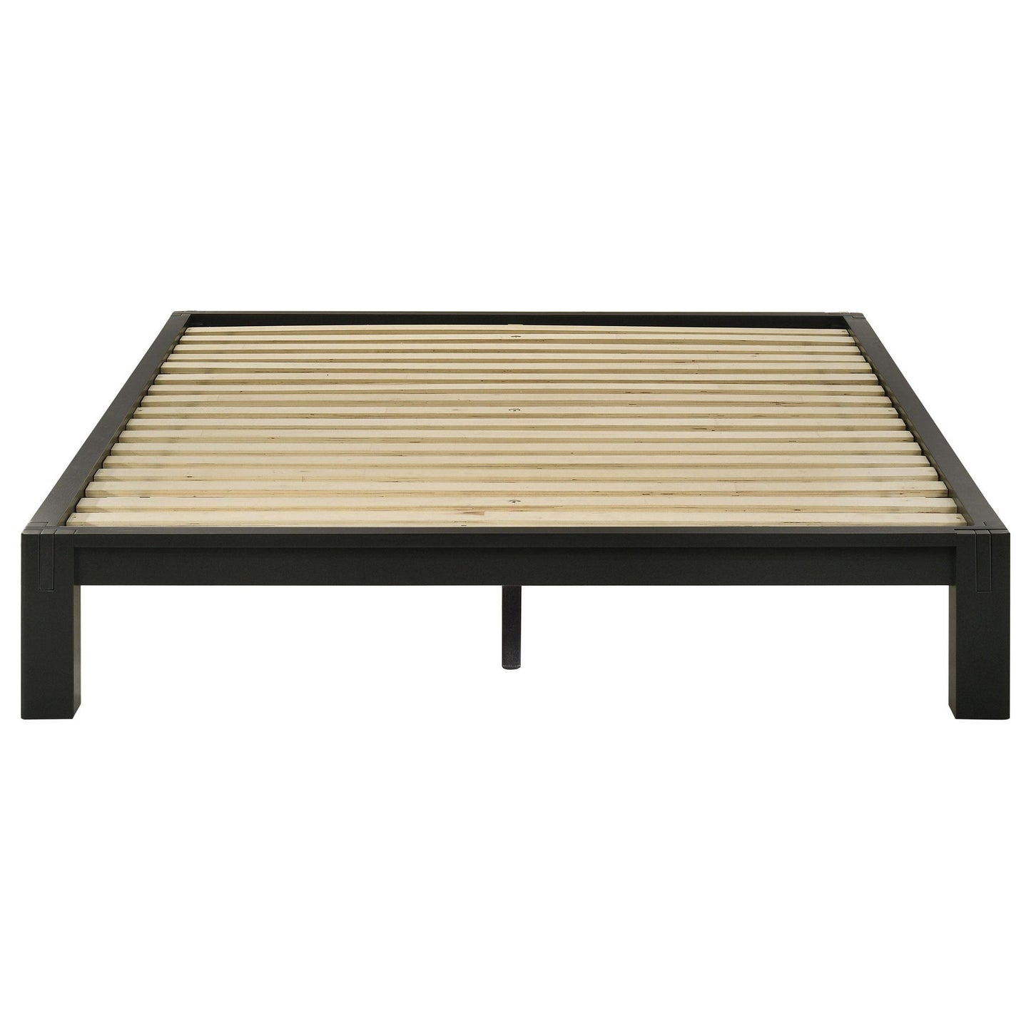 Gislen Queen Easy Assembly Wood Platform Bed Black