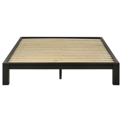Gislen Queen Easy Assembly Wood Platform Bed Black
