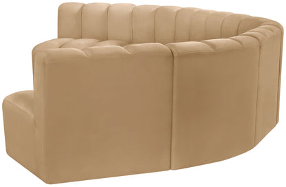 Arc - Velvet 7 Piece U-Shaped Modular Sofa