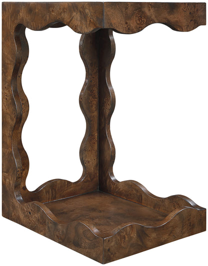 Vassa - Burl Veneer End Table