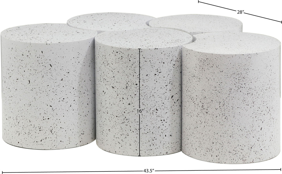 Dimple - 5 Piece Modular Coffee Table - Terazzo Finish