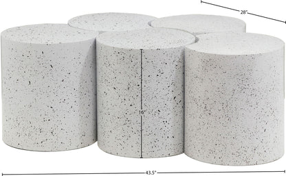 Dimple - 5 Piece Modular Coffee Table - Terazzo Finish