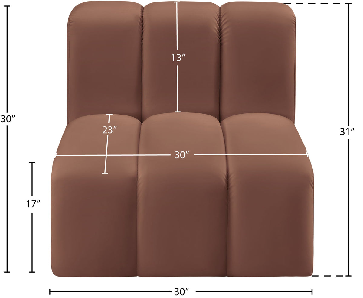 Arc - Faux Leather Straight Chair