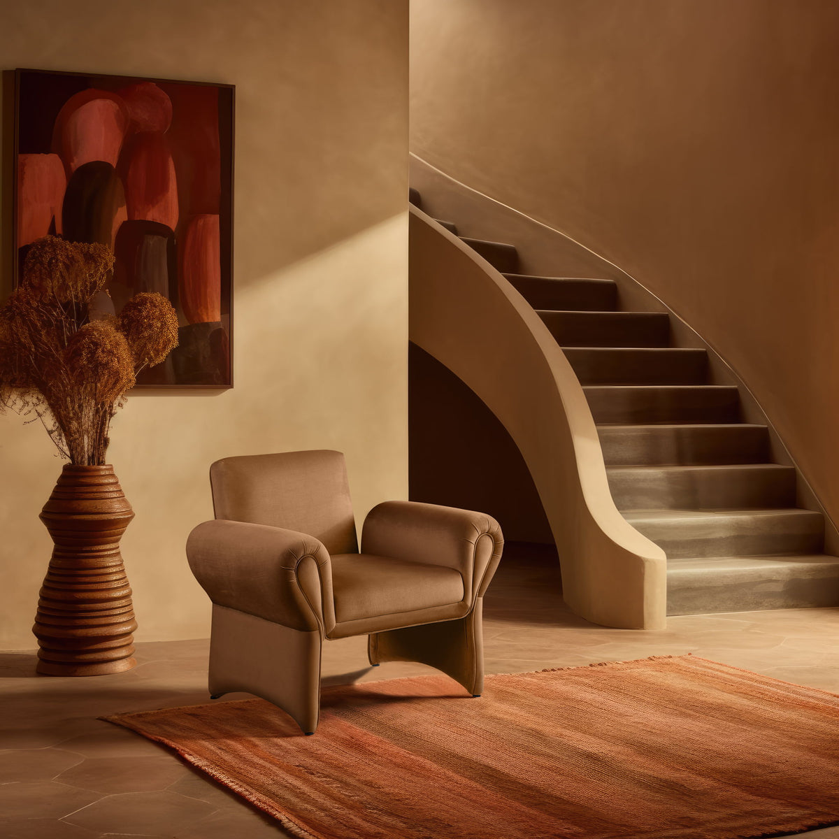 Fleurette - Accent Chair - Saddle