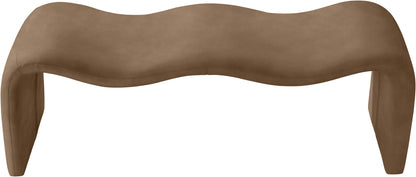 Willow - Faux Leather Bench - Brown