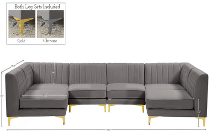 Alina - 6 Piece Modular U-Shaped Sectional